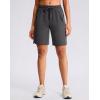 imageG Gradual Womens Hiking Shorts 2 Zipper Pockets Quick Dry Lightweight 9 Bermuda Cargo Shorts Water Resistant Athletic WalkDark Grey
