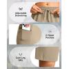 imageG Gradual Womens Hiking Shorts 2 Zipper Pockets Quick Dry Lightweight 9 Bermuda Cargo Shorts Water Resistant Athletic WalkLight Khaki Green
