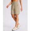 imageG Gradual Womens Hiking Shorts 2 Zipper Pockets Quick Dry Lightweight 9 Bermuda Cargo Shorts Water Resistant Athletic WalkLight Khaki Green