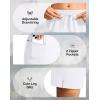 imageG Gradual Womens Hiking Shorts 2 Zipper Pockets Quick Dry Lightweight 9 Bermuda Cargo Shorts Water Resistant Athletic WalkWhite