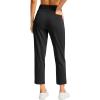 imageG Gradual Womens Petite Pants Ankle 78 Golf Pants 3 Pockets Stretchy Travel Pants Inner Drawstring for Work Business CasualBlack