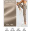 imageG Gradual Womens Petite Pants Ankle 78 Golf Pants 3 Pockets Stretchy Travel Pants Inner Drawstring for Work Business CasualDark Khaki
