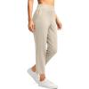 imageG Gradual Womens Petite Pants Ankle 78 Golf Pants 3 Pockets Stretchy Travel Pants Inner Drawstring for Work Business CasualDusty White