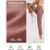 imageG Gradual Womens Petite Pants Ankle 78 Golf Pants 3 Pockets Stretchy Travel Pants Inner Drawstring for Work Business CasualMauve Pink