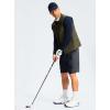 imageMens Casual Shorts 9 Lightweight Golf Shorts for Men Stretch with 3 Pockets Quick Dry Breathable Work ShortsBlack Camo BL