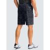 imageMens Casual Shorts 9 Lightweight Golf Shorts for Men Stretch with 3 Pockets Quick Dry Breathable Work ShortsBlack Camo BS