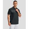 imageMens Golf Shirts Dry Fit Moisture Wicking Performance Short Sleeve Collared Polo Shirts for Casual Athletic BusinessBlack Galaxy