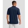 imageMens Golf Shirts Dry Fit Moisture Wicking Performance Short Sleeve Collared Polo Shirts for Casual Athletic BusinessNavy Flower