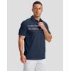 imageMens Golf Shirts Dry Fit Moisture Wicking Performance Short Sleeve Collared Polo Shirts for Casual Athletic BusinessNavy Flower