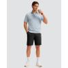 imageMens Golf Shorts 7 9 11 Inseam with 5 Pockets Lightweight Stretch Quick Dry Casual Dress Hybrid Short for MenBlack