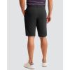 imageMens Golf Shorts 7 9 11 Inseam with 5 Pockets Lightweight Stretch Quick Dry Casual Dress Hybrid Short for MenBlack