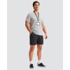 imageMens Golf Shorts 7 9 11 Inseam with 5 Pockets Lightweight Stretch Quick Dry Casual Dress Hybrid Short for MenBlack