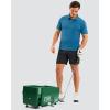 imageMens Golf Shorts 7 9 11 Inseam with 5 Pockets Lightweight Stretch Quick Dry Casual Dress Hybrid Short for MenBlack