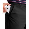 imageMens Golf Shorts 7 9 11 Inseam with 5 Pockets Lightweight Stretch Quick Dry Casual Dress Hybrid Short for MenBlack