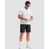 imageMens Golf Shorts 7 9 11 Inseam with 5 Pockets Lightweight Stretch Quick Dry Casual Dress Hybrid Short for MenBlack
