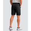 imageMens Golf Shorts 7 9 11 Inseam with 5 Pockets Lightweight Stretch Quick Dry Casual Dress Hybrid Short for MenBlack