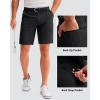 imageMens Golf Shorts 7 9 11 Inseam with 5 Pockets Lightweight Stretch Quick Dry Casual Dress Hybrid Short for MenBlack