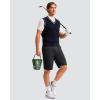 imageMens Golf Shorts 7 9 11 Inseam with 5 Pockets Lightweight Stretch Quick Dry Casual Dress Hybrid Short for MenBlack