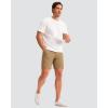 imageMens Golf Shorts 7 9 11 Inseam with 5 Pockets Lightweight Stretch Quick Dry Casual Dress Hybrid Short for MenDark Khaki
