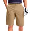 imageMens Golf Shorts 7 9 11 Inseam with 5 Pockets Lightweight Stretch Quick Dry Casual Dress Hybrid Short for MenDark Khaki