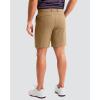 imageMens Golf Shorts 7 9 11 Inseam with 5 Pockets Lightweight Stretch Quick Dry Casual Dress Hybrid Short for MenDark Khaki