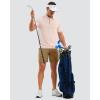 imageMens Golf Shorts 7 9 11 Inseam with 5 Pockets Lightweight Stretch Quick Dry Casual Dress Hybrid Short for MenDark Khaki