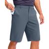 imageMens Golf Shorts 7 9 11 Inseam with 5 Pockets Lightweight Stretch Quick Dry Casual Dress Hybrid Short for MenGrey Blue
