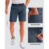 imageMens Golf Shorts 7 9 11 Inseam with 5 Pockets Lightweight Stretch Quick Dry Casual Dress Hybrid Short for MenGrey Blue