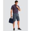 imageMens Golf Shorts 7 9 11 Inseam with 5 Pockets Lightweight Stretch Quick Dry Casual Dress Hybrid Short for MenGrey Blue