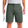imageMens Golf Shorts 7 9 11 Inseam with 5 Pockets Lightweight Stretch Quick Dry Casual Dress Hybrid Short for MenGrey Sage
