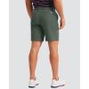imageMens Golf Shorts 7 9 11 Inseam with 5 Pockets Lightweight Stretch Quick Dry Casual Dress Hybrid Short for MenGrey Sage