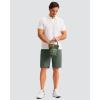 imageMens Golf Shorts 7 9 11 Inseam with 5 Pockets Lightweight Stretch Quick Dry Casual Dress Hybrid Short for MenGrey Sage