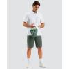 imageMens Golf Shorts 7 9 11 Inseam with 5 Pockets Lightweight Stretch Quick Dry Casual Dress Hybrid Short for MenGrey Sage