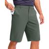 imageMens Golf Shorts 7 9 11 Inseam with 5 Pockets Lightweight Stretch Quick Dry Casual Dress Hybrid Short for MenGrey Sage