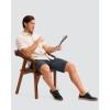 imageMens Golf Shorts 7 9 11 Inseam with 5 Pockets Lightweight Stretch Quick Dry Casual Dress Hybrid Short for MenIron Grey