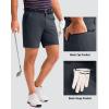 imageMens Golf Shorts 7 9 11 Inseam with 5 Pockets Lightweight Stretch Quick Dry Casual Dress Hybrid Short for MenIron Grey