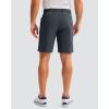 imageMens Golf Shorts 7 9 11 Inseam with 5 Pockets Lightweight Stretch Quick Dry Casual Dress Hybrid Short for MenIron Grey
