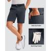 imageMens Golf Shorts 7 9 11 Inseam with 5 Pockets Lightweight Stretch Quick Dry Casual Dress Hybrid Short for MenIron Grey
