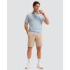 imageMens Golf Shorts 7 9 11 Inseam with 5 Pockets Lightweight Stretch Quick Dry Casual Dress Hybrid Short for MenKhaki