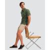 imageMens Golf Shorts 7 9 11 Inseam with 5 Pockets Lightweight Stretch Quick Dry Casual Dress Hybrid Short for MenKhaki