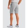 imageMens Golf Shorts 7 9 11 Inseam with 5 Pockets Lightweight Stretch Quick Dry Casual Dress Hybrid Short for MenLight Grey