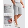 imageMens Golf Shorts 7 9 11 Inseam with 5 Pockets Lightweight Stretch Quick Dry Casual Dress Hybrid Short for MenLight Grey