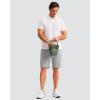 imageMens Golf Shorts 7 9 11 Inseam with 5 Pockets Lightweight Stretch Quick Dry Casual Dress Hybrid Short for MenLight Grey
