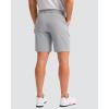 imageMens Golf Shorts 7 9 11 Inseam with 5 Pockets Lightweight Stretch Quick Dry Casual Dress Hybrid Short for MenLight Grey