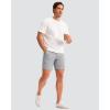 imageMens Golf Shorts 7 9 11 Inseam with 5 Pockets Lightweight Stretch Quick Dry Casual Dress Hybrid Short for MenLight Grey