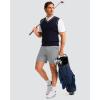 imageMens Golf Shorts 7 9 11 Inseam with 5 Pockets Lightweight Stretch Quick Dry Casual Dress Hybrid Short for MenLight Grey