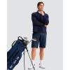 imageMens Golf Shorts 7 9 11 Inseam with 5 Pockets Lightweight Stretch Quick Dry Casual Dress Hybrid Short for MenNavy