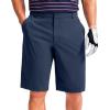 imageMens Golf Shorts 7 9 11 Inseam with 5 Pockets Lightweight Stretch Quick Dry Casual Dress Hybrid Short for MenNavy