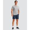 imageMens Golf Shorts 7 9 11 Inseam with 5 Pockets Lightweight Stretch Quick Dry Casual Dress Hybrid Short for MenNavy