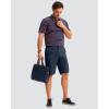 imageMens Golf Shorts 7 9 11 Inseam with 5 Pockets Lightweight Stretch Quick Dry Casual Dress Hybrid Short for MenNavy